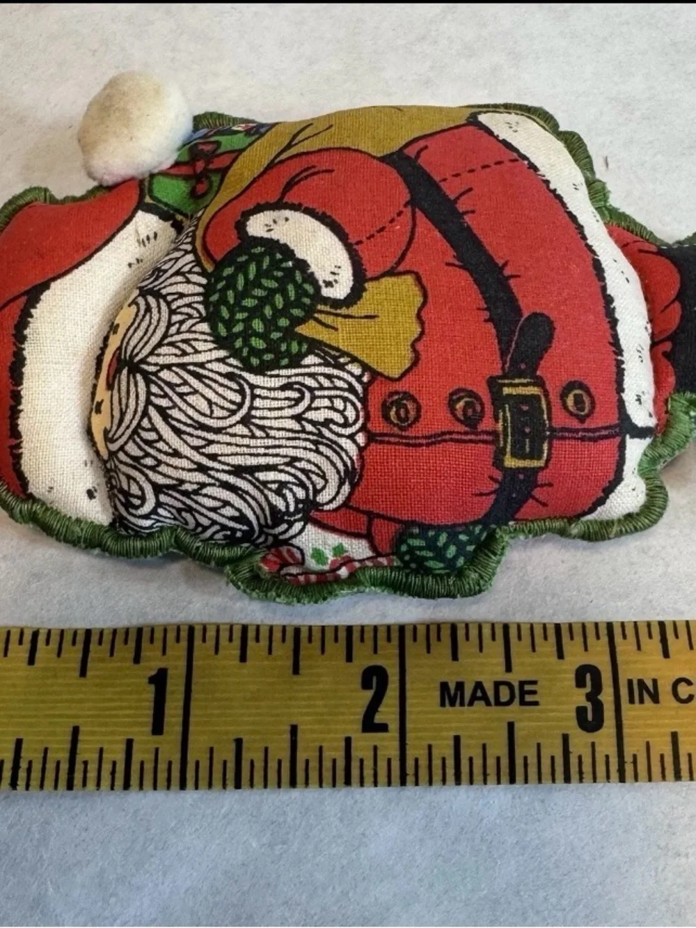 Hallmark Red and Green Santa Hanging Ornament